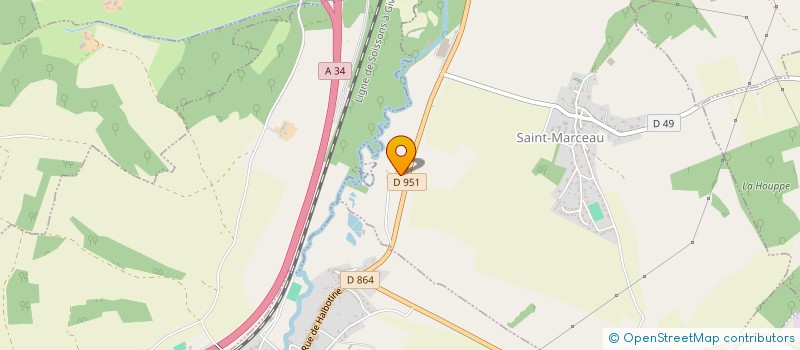 localisation de l'entreprise MADAME ANAIS BONOTTI  SAINT-MARCEAU