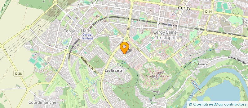 localisation de l'entreprise MADAME ANAIS BORDESSOULES  CERGY