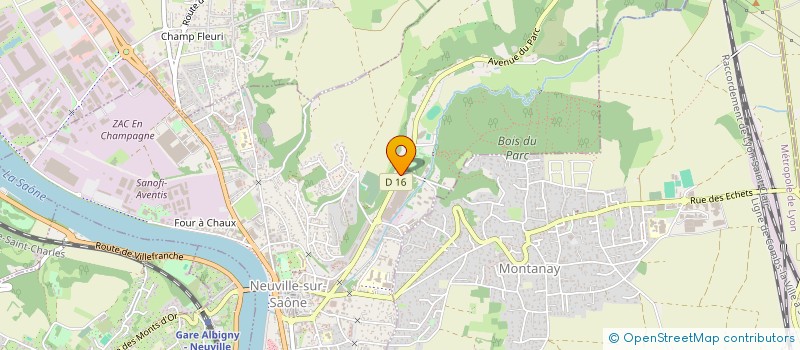 localisation de l'entreprise MADAME ANAIS BOUAMRANE  NEUVILLE-SUR-SAONE