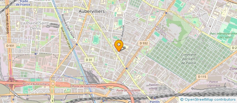 localisation de l'entreprise MADAME ANAIS BOUDJEMA à AUBERVILLIERS