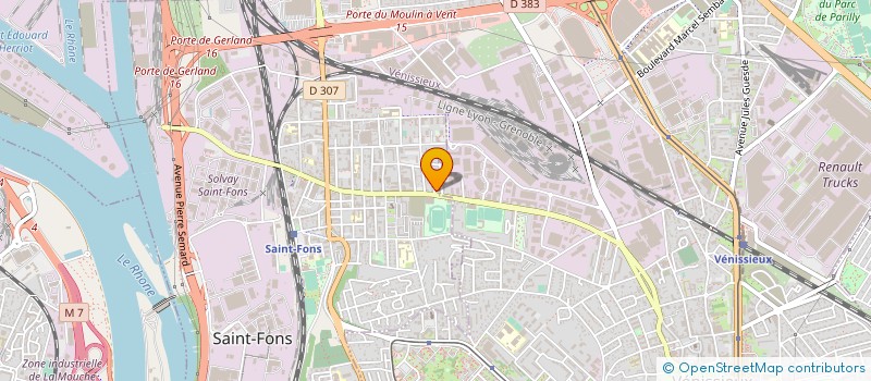 localisation de l'entreprise MADAME ANAIS BOURGEON à SAINT-FONS
