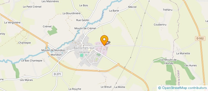 localisation de l'entreprise MADAME ANAIS BRECQ à BAZOCHES-SUR-HOENE