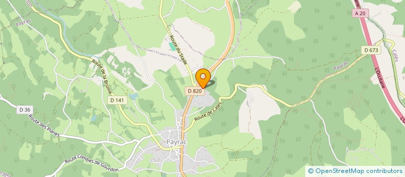 localisation de l'entreprise MADAME ANAIS CADRONNET  PAYRAC