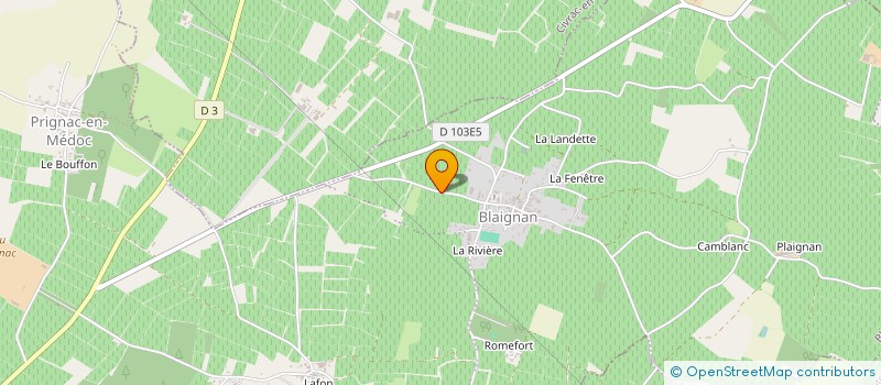 localisation de l'entreprise MADAME ANAIS CAHIER  BLAIGNAN-PRIGNAC