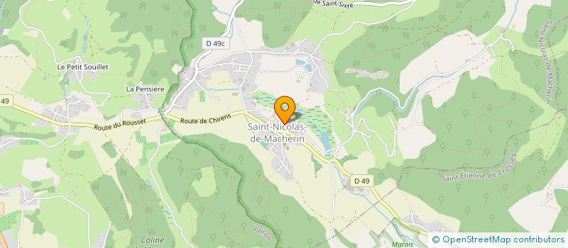 localisation de l'entreprise MADAME ANAIS CANAUD  SAINT-NICOLAS-DE-MACHERIN
