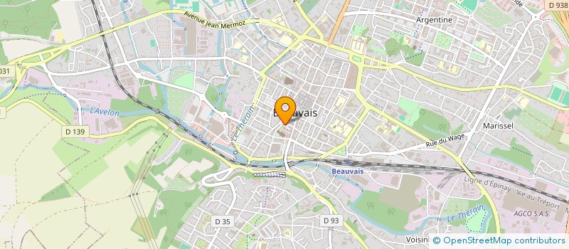 localisation de l'entreprise MADAME ANAIS CARPENTIER  BEAUVAIS