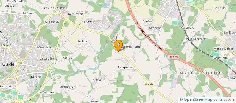 localisation de l'entreprise MADAME ANAIS CAVE  QUEVEN