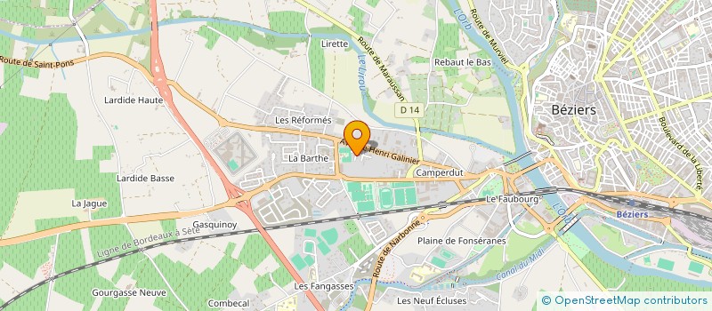 localisation de l'entreprise MADAME ANAIS CAZABONNE à BEZIERS
