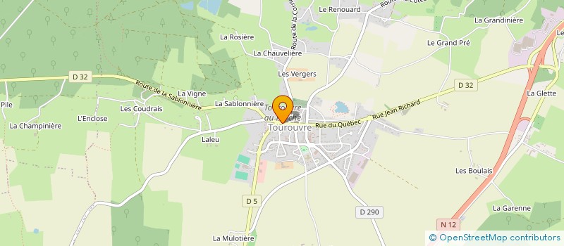 localisation de l'entreprise MADAME ANAIS CELESTIN  TOUROUVRE AU PERCHE