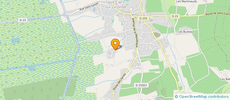 localisation de l'entreprise MADAME ANAIS CHASTENET  SAINT-CIERS-SUR-GIRONDE