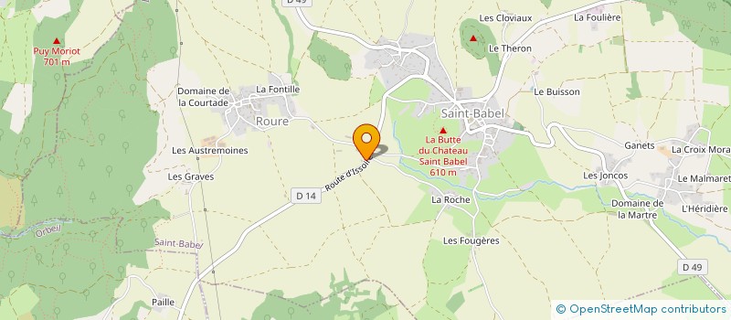 localisation de l'entreprise MADAME ANAIS CHATARD  SAINT-BABEL