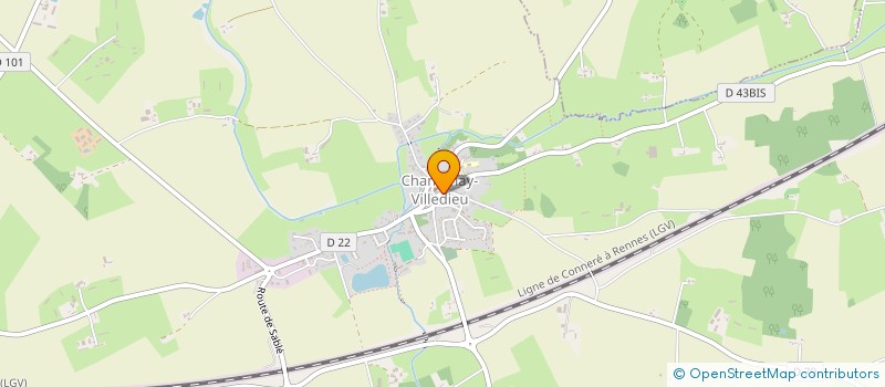 localisation de l'entreprise MADAME ANAIS CHEVALIER  CHANTENAY VILLEDIEU