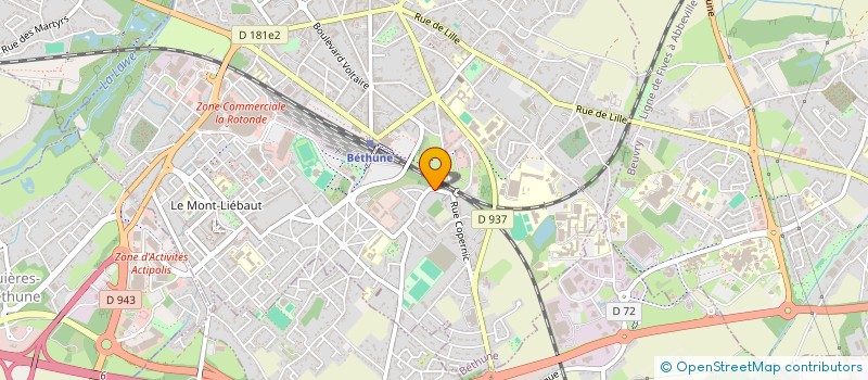 localisation de l'entreprise MADAME ANAIS CHOQUENET à BETHUNE