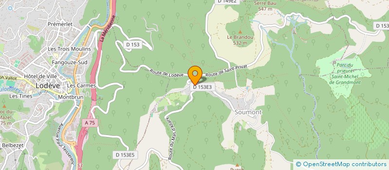 localisation de l'entreprise MADAME ANAIS CORTEZ  SOUMONT