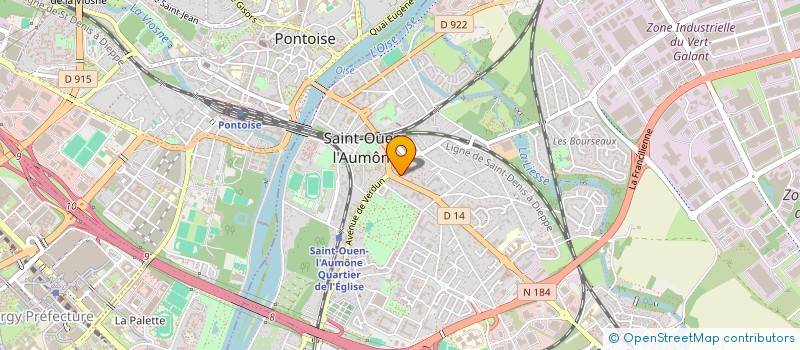 localisation de l'entreprise MADAME ANAIS COTOT  SAINT-OUEN-L'AUMONE