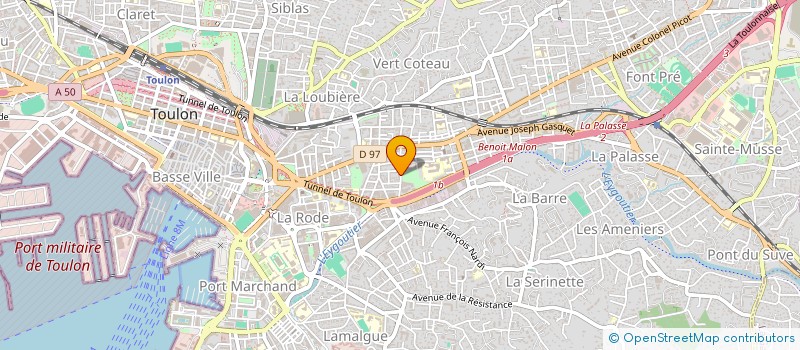 localisation de l'entreprise MADAME ANAIS COTTIN  TOULON