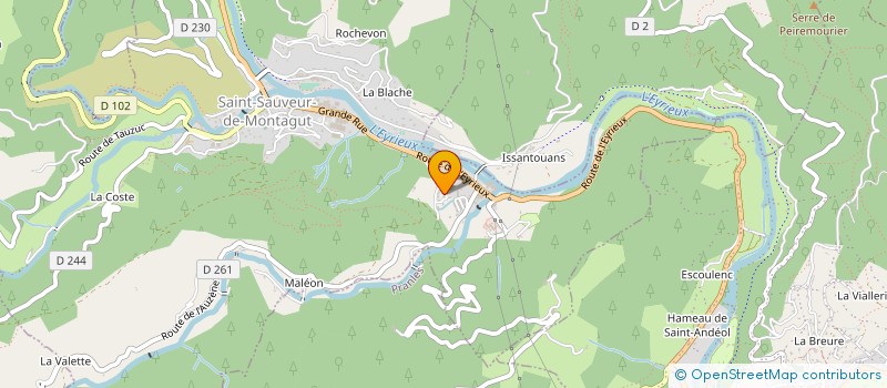 localisation de l'entreprise MADAME ANAIS COULIN  SAINT-SAUVEUR-DE-MONTAGUT