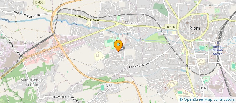 localisation de l'entreprise MADAME ANAIS COUROUAU  MOZAC