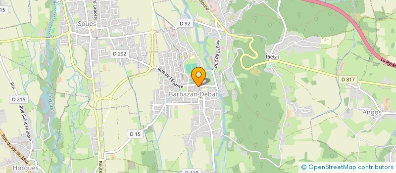 localisation de l'entreprise MADAME ANAIS COURREGES  BARBAZAN-DEBAT