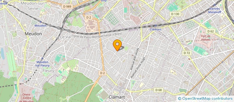 localisation de l'entreprise MADAME ANAIS CUENDET à CLAMART