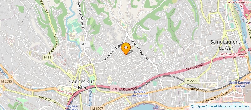 localisation de l'entreprise MADAME ANAIS DA CRUZ ALVES à CAGNES-SUR-MER