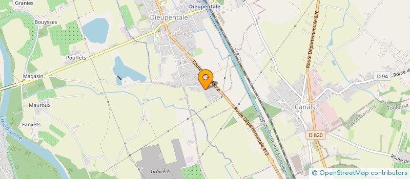 localisation de l'entreprise MADAME ANAIS DANDINE  DIEUPENTALE