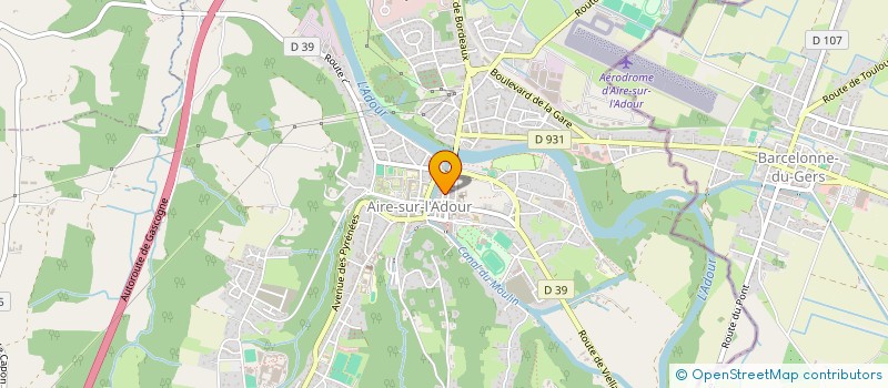 localisation de l'entreprise MADAME ANAIS DARROUSSAT à AIRE-SUR-L'ADOUR