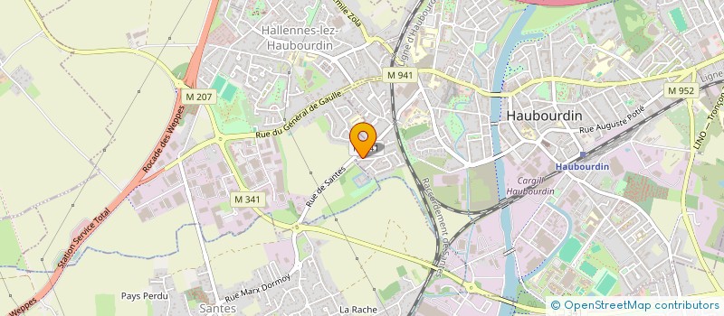 localisation de l'entreprise MADAME ANAIS DE CLERCQ  HAUBOURDIN