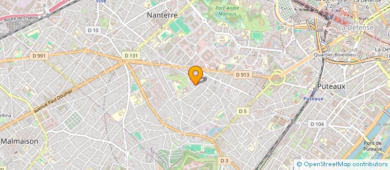 localisation de l'entreprise MADAME ANAIS DE LALANDE  NANTERRE