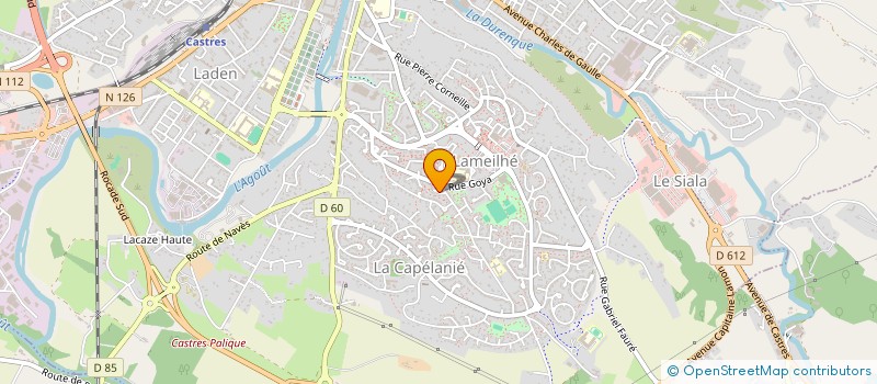 localisation de l'entreprise MADAME ANAIS DE OLIVEIRA  CASTRES