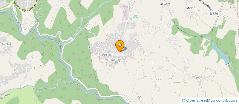 localisation de l'entreprise MADAME ANAIS DEGACHE à VERNOSC-LES-ANNONAY