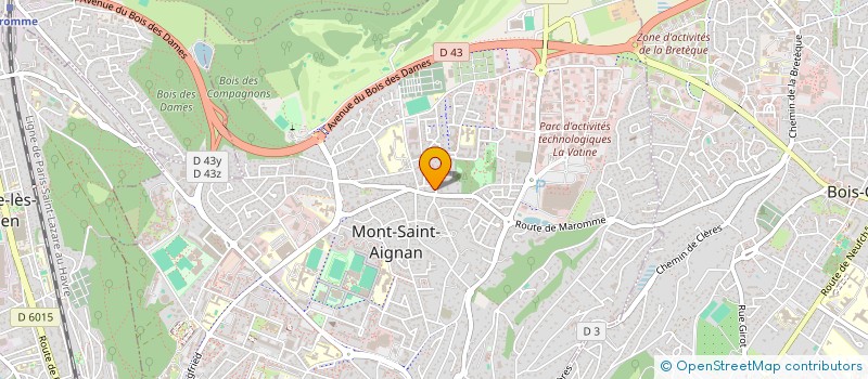 localisation de l'entreprise MADAME ANAIS DEHODANG  MONT-SAINT-AIGNAN