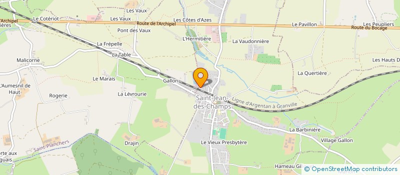 localisation de l'entreprise MADAME ANAIS DELANGLE  SAINT-JEAN-DES-CHAMPS