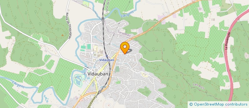 localisation de l'entreprise MADAME ANAIS DELATTRE  VIDAUBAN