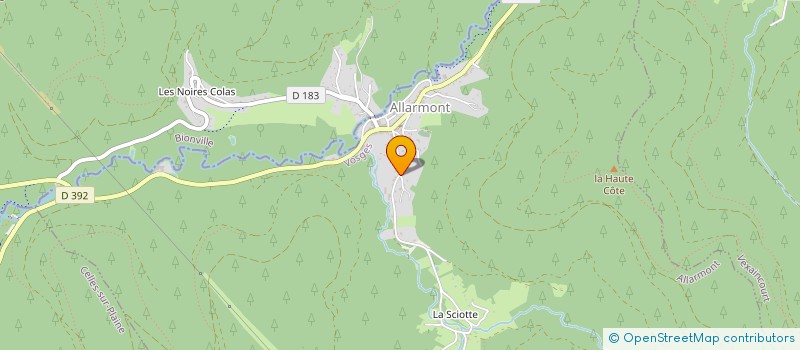 localisation de l'entreprise MADAME ANAIS DELERCE  ALLARMONT