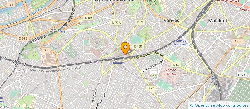 localisation de l'entreprise MADAME ANAIS DELUMEAU  CLAMART