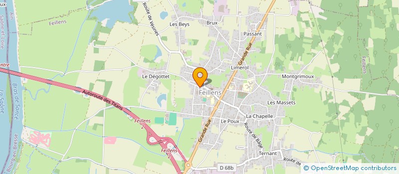 localisation de l'entreprise MADAME ANAIS DIBETTA  FEILLENS