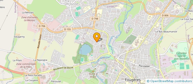 localisation de l'entreprise MADAME ANAIS DINE  FOUGERES