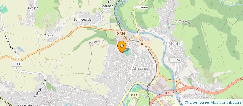 localisation de l'entreprise MADAME ANAIS DOLMAZON  CHADRAC