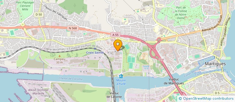 localisation de l'entreprise MADAME ANAIS DONVAL  MARTIGUES