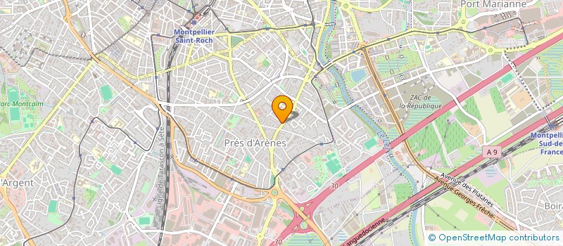 localisation de l'entreprise MADAME ANAIS DOSSOU-GBETE à MONTPELLIER