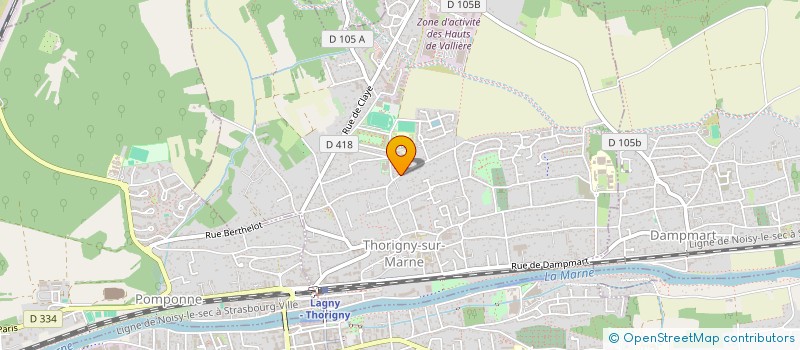 localisation de l'entreprise MADAME ANAIS DOSTE  THORIGNY-SUR-MARNE