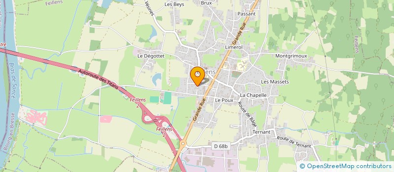 localisation de l'entreprise MADAME ANAIS DRAVIGNEY  FEILLENS