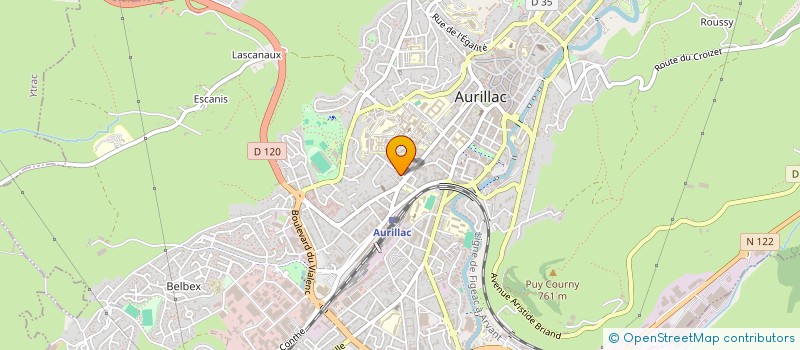 localisation de l'entreprise MADAME ANAIS DUBOIS à AURILLAC