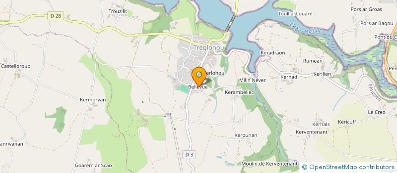 localisation de l'entreprise MADAME ANAIS DUGUE  TREGLONOU