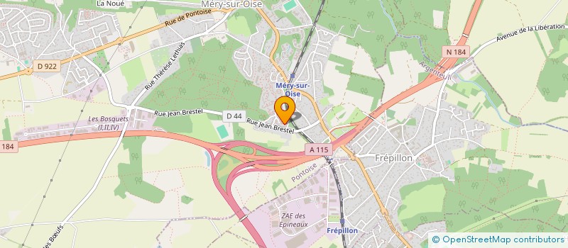 localisation de l'entreprise MADAME ANAIS DUHAU à MERY-SUR-OISE
