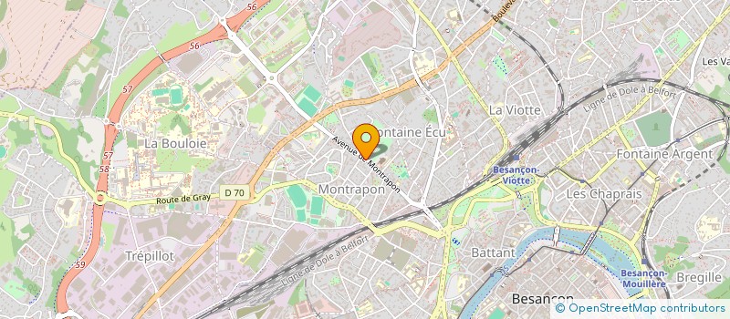 localisation de l'entreprise MADAME ANAIS DULCHE  BESANCON