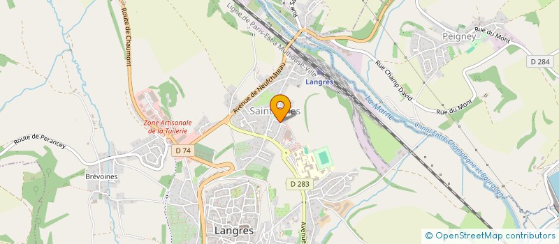 localisation de l'entreprise MADAME ANAIS DUPAQUIER à CHAMPIGNY-LES-LANGRES