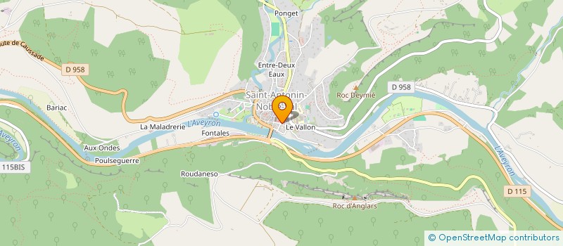 localisation de l'entreprise MADAME ANAIS DUPLAN à SAINT-ANTONIN-NOBLE-VAL