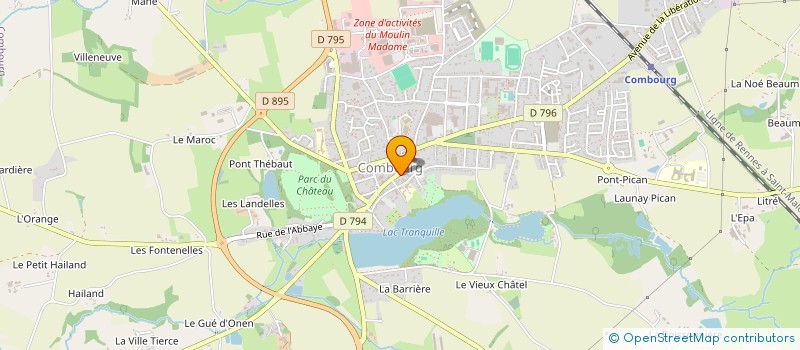 localisation de l'entreprise MADAME ANAIS DUPONT  COMBOURG